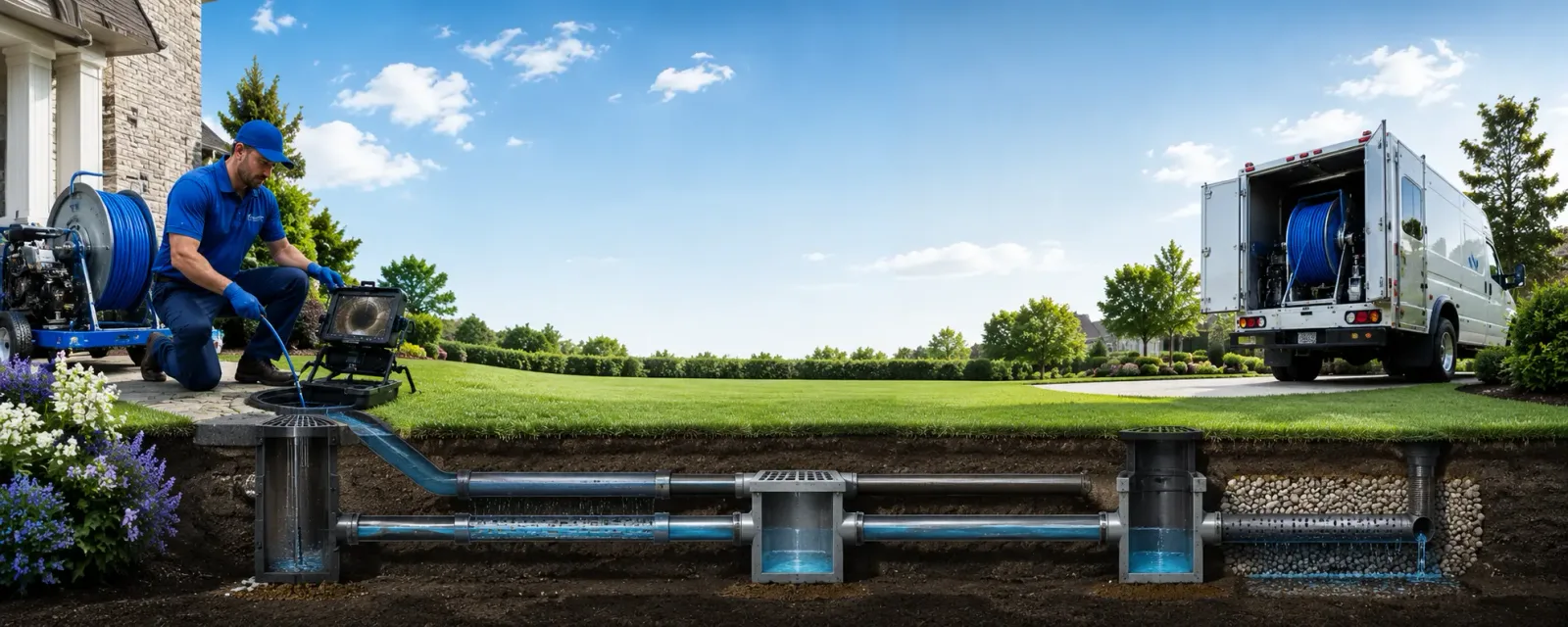 Outdoor drain cleaning information for Brooks, KY